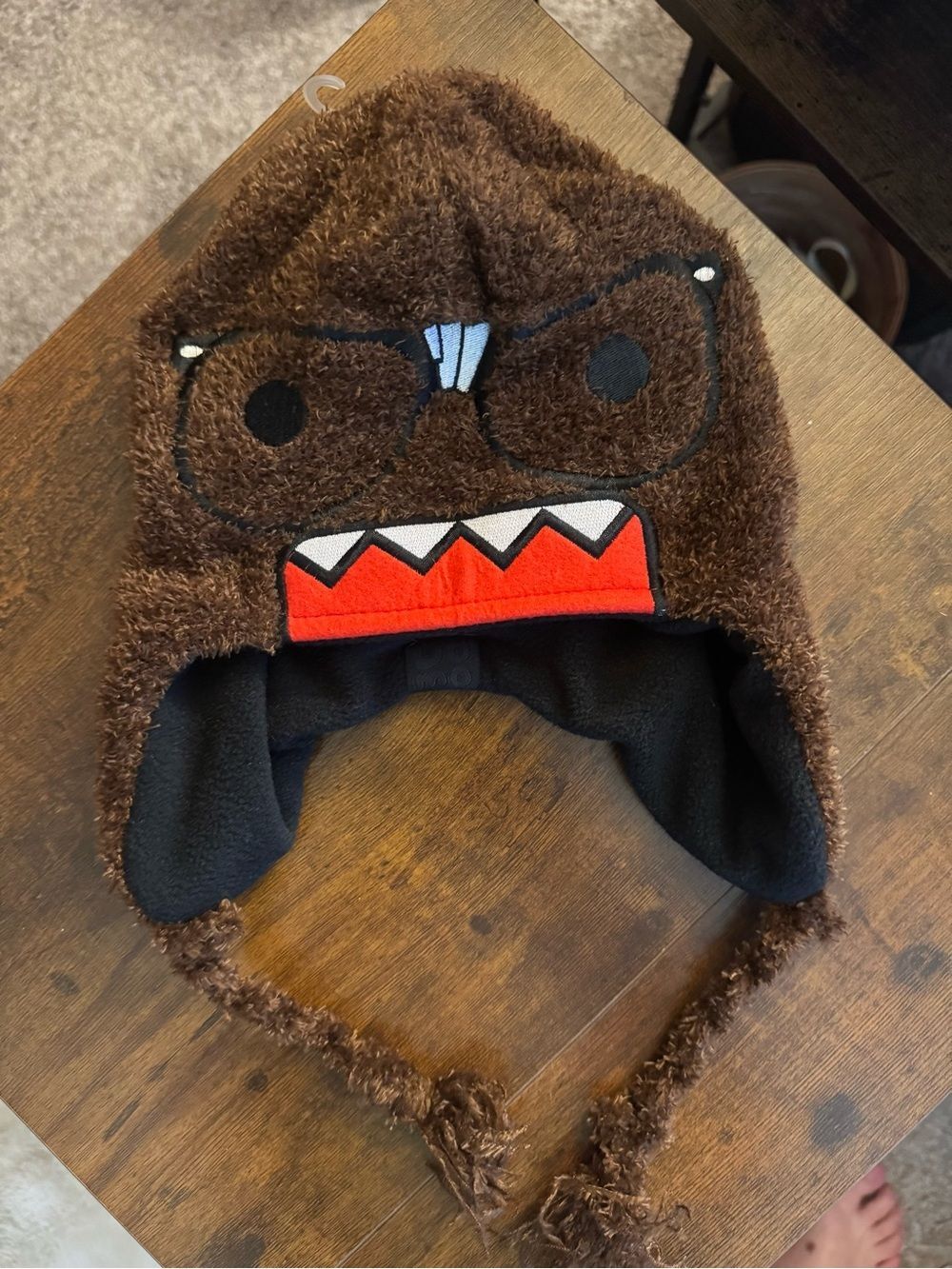 *Rare* Brown “Nerdy Domo” Earflap Hat